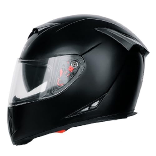 Helme Helme mit Doppel-Visier Motocross-Helme DOT/ECE-genehmigte Vollfacade Street Bike Racing Motorradhelm für Männer und Frauen,O,XL von RUYICZB