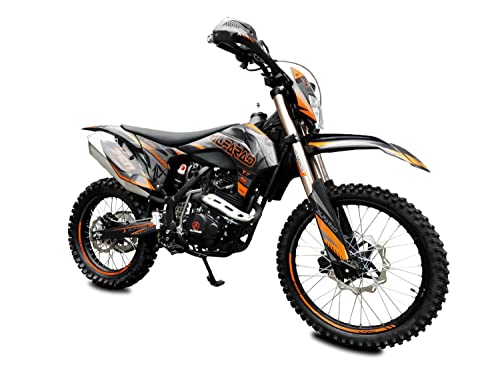 RV-Parts 250ccm Alfarad T7 Dirtbike Vollsross Enduro Pitbike Crossbike Cross 21/18 Orange von RV-Parts