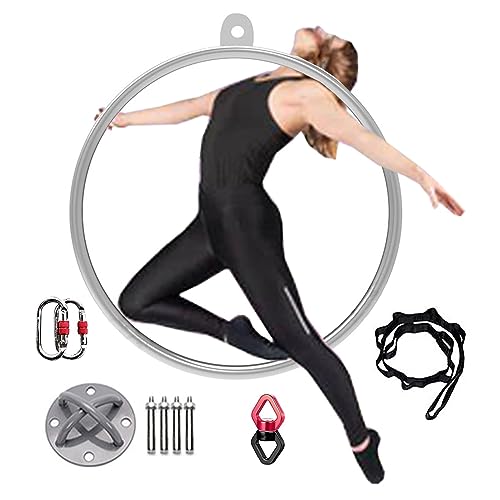 Luftring, Luftreifen, Einpunkt Lyra Hoop Set, Yoga Reifen Aus Edelstahl, Aerial Yoga AusrüStung Yoga Reifen, FüR Akrobatische Darbietungen,A,Diameter 90cm Luftring, Luftreifen, Einpunkt Lyra Hoop Set, Yoga Reifen Aus Edelstahl, Aerial Yoga AusrüStung Yoga Reifen, FüR Akrobatische Darbietungen,A,Diameter 90cm von RVUEM