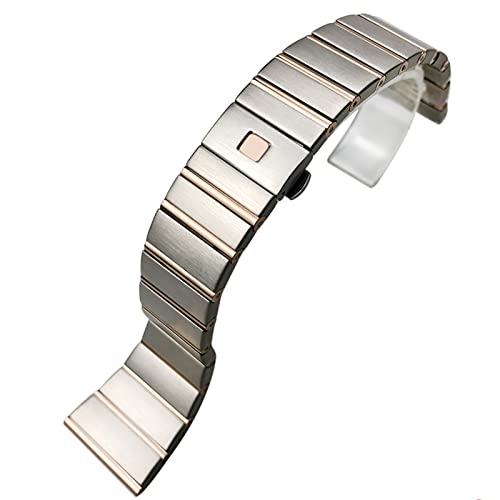 RWCCCRW 15 17 18 23 25 mm 316L Edelstahl-Armband, passend für Omega Double Eagle Constellation Uhrenarmband von RWCCCRW