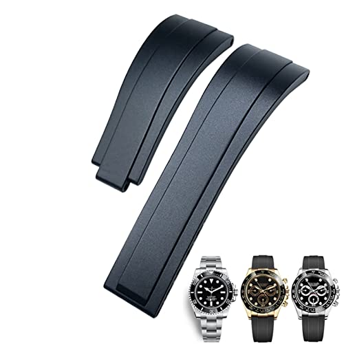 RWCCCRW 20 mm 21 mm Gummiarmband für Daytona Submariner GMT Yacht-Master OYSTERFLEX Silikonarmband mit Faltschließe RWCCCRW 20 mm 21 mm Gummiarmband für Daytona Submariner GMT Yacht-Master OYSTERFLEX Silikonarmband mit Faltschließe von RWCCCRW