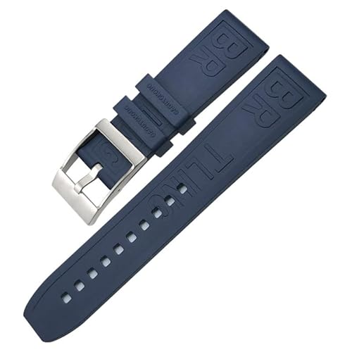 RWCCCRW 20 mm 22 mm 24 mm Gummiarmband Uhrenzubehör für Breitling SUPEROCEAN Avenger Color Armband Tauchsportarmband Armbänder von RWCCCRW