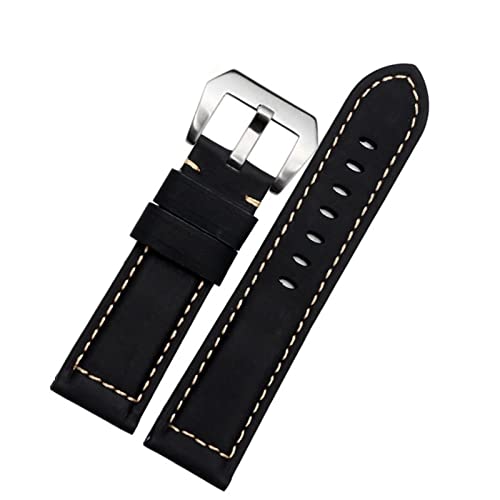 RWCCCRW 20mm 22mm 24mm 26mm Echtes Leder Retro Mann Uhr Band für PAM111 441 Rindsleder Armband Handgelenk Strap von RWCCCRW