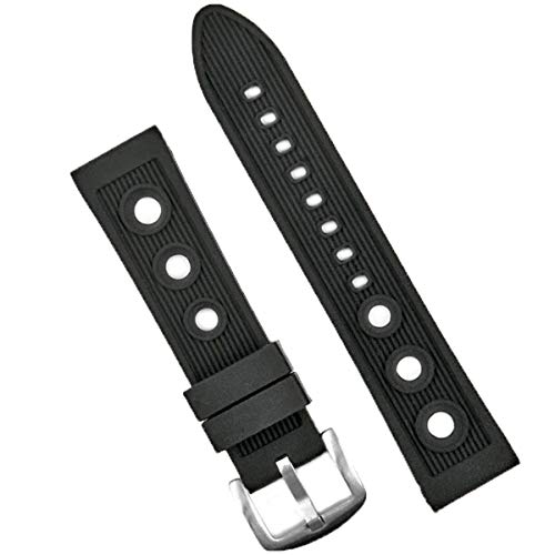 RWCCCRW 24 mm breites Silikon-Rallye-Uhrenarmband im Breitling-Stil RWCCCRW 24 mm breites Silikon-Rallye-Uhrenarmband im Breitling-Stil von RWCCCRW
