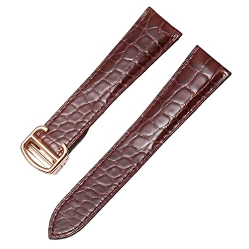 RWCCCRW Alligator-Uhrenarmband aus echtem Leder für Cartier Solo Tank London Calibo, Lederarmband für Herren und Damen, 16 mm, 18 mm, 20 mm, 22 mm von RWCCCRW