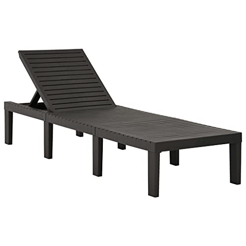 RWCCCRW Anthrazitfarbener Outdoor-Loungesessel aus Kunststoff von RWCCCRW