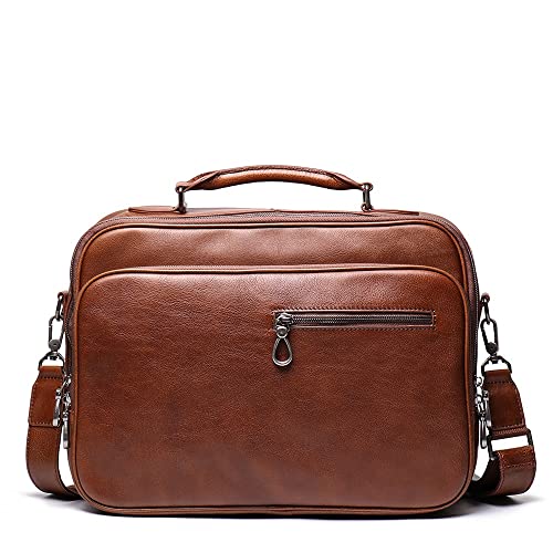 RWCCCRW Herren Handtasche Aktentasche Business Computer Bag Diagonal Retro Business Travel Herrentasche (A,39 * 11 * 28cm) von RWCCCRW