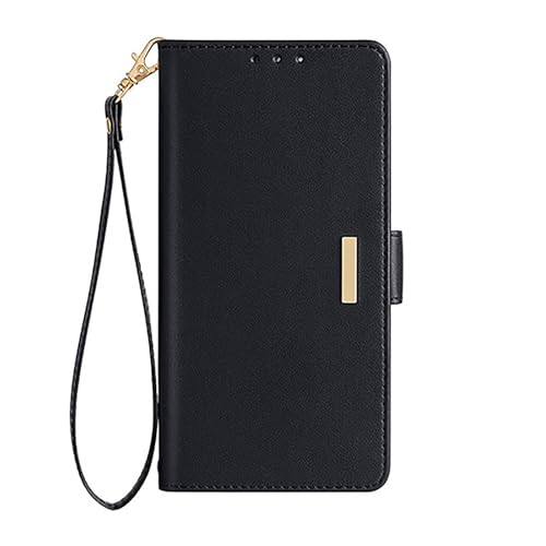 RWCCCRW Klapphülle für Google Pixel 9 Pro/9 Pro XL/9, Fashion Wallet Handyhülle mit Kartenfach, Ständer, Stoßfeste Lederhülle, Schwarz, 9 Pro 6,3 Zoll von RWCCCRW