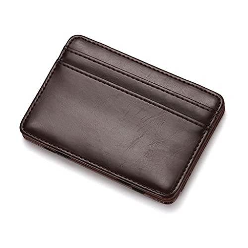 RWCCCRW Leder Magic Wallet Schlanke Mini-Geldbörse Herren Kleine Geldbörse Pu-Leder-Geldbörse (A, Einheitsgröße) von RWCCCRW