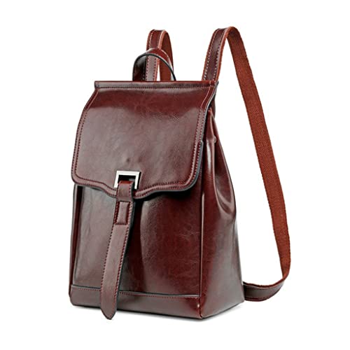 RWCCCRW Lederrucksack für Damen, modischer Damenrucksack, große Kapazität, Schultasche (Farbe: B) von RWCCCRW