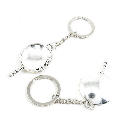 RWCCCRW Modeschmuck Schlüsselanhänger Schlüsselanhänger Tür Auto Schlüsselanhänger Ring Kette Lieferant Versorgung Großhandel Bulk Lots X3QQ0 Omelettpfanne Topf von RWCCCRW