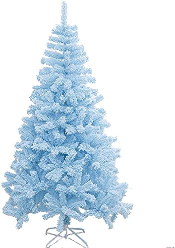 RWCCCRW SHALOLY Weihnachtsbaum, Weihnachtsbäume, Ausverkauf, Blauer künstlicher Weihnachtsbaum, massiver Metallständer, Weihnachtsdekoration für drinnen und draußen (Farbe: Himmelblau, Größe: 1,22 m) von RWCCCRW