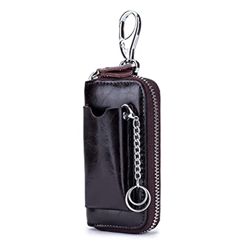 RWCCCRW Schlüsseletui Herren Leder Schlüsseletui Herren Rindsleder Schlüsselclip Kleine Tasche für Tasche Schlüsselbox Schlüsselaufbewahrung Tasche Butler Schlüsselanhänger Autoabdeckung von RWCCCRW