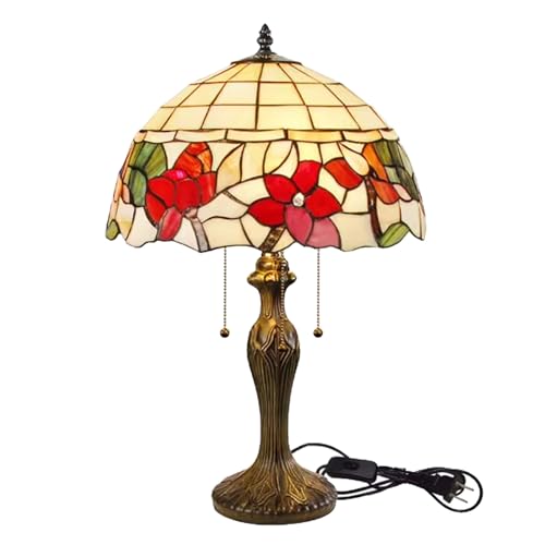 RWCCCRW Tischlampe im europäischen Stil, Blumengarten, mediterranes Schlafzimmer, Nachttisch, kleine Tischlampe, Bar, Hotel, Persönlichkeit, 16 Zoll, mediterrane Lichter von RWCCCRW