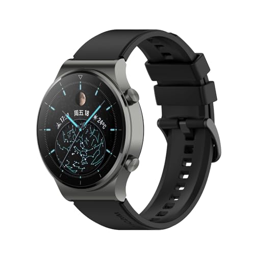 RWCCCRW Uhrenarmband, 22 mm, offizielles Armband, für Huawei GT 2 GT2 Pro, Original-Smartwatch, Ersatzarmband für Herren (Farbe: Dunkelgrün, Größe: Für GT2 46 mm) von RWCCCRW