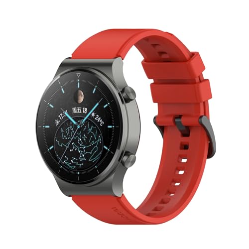 RWCCCRW Uhrenarmband, 22 mm, offizielles Armband, für Huawei GT 2 GT2 Pro, Original-Smartwatch, Ersatzarmband für Herren (Farbe: Dunkelgrün, Größe: Für GT2 46 mm) von RWCCCRW