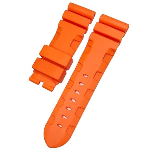 RWCCCRW Uhrenarmband aus Naturgummi, 26 mm, 24 mm, passend für PAM Silikon-Uhrenarmband, wasserdicht, Werkzeug von RWCCCRW