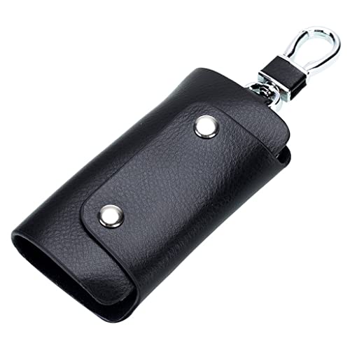 RWCCCRW Universelles Schlüsseletui mit Schnappverschluss, Geschenk für Männer, Leder, Taillenbehang, Damen, Zuhause und Auto (D 11 x 6,2 x 2,7 cm) von RWCCCRW