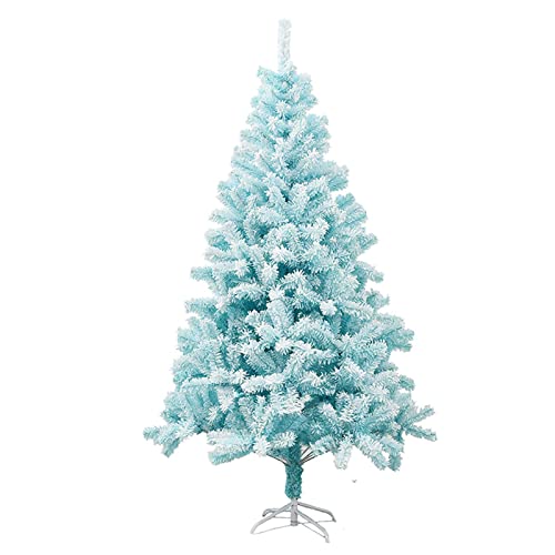 RWCCCRW Weihnachtsbaum, 2,7 m, blau, künstlicher Weihnachtsbaum, Weihnachtsdekoration für Zuhause, Samt, PVC, Mischmaterial, Metallhalter, Kinder, DIY-Reißverschluss, ohne Dekorationen (2,4 m), Jede von RWCCCRW