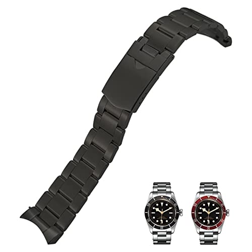 RWCHCWRH 22mm 904L Massiv Edelstahl Armband für Tudor Black Bay Herrenarmband Handgelenk Pelagos Serie Zubehörband von RWCHCWRH