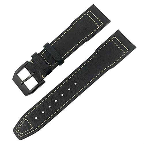 RWCHCWRH Uhrenarmband aus echtem Leder 20/21/22 mm passend für IWC Mark XVIII Le Petit Prince Fliegeruhr IW3777 IW3270 braunes Rindslederarmband von RWCHCWRH