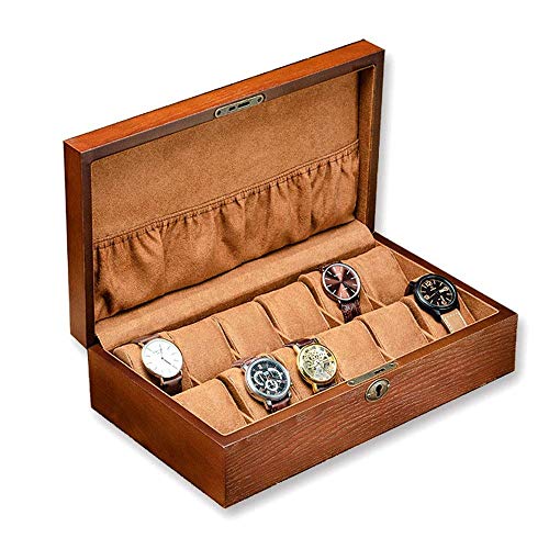 RWCHCWRH Uhrenbox, Uhrengehäuse-Finishing-Box, mechanische Uhr für Männer oder Frauen (Farbe: Braun) von RWCHCWRH