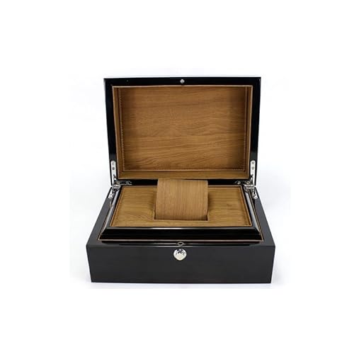 RWCHCWRH Uhrenbox aus Holz, Schmuckschatulle, Aufbewahrungsbox, Schmuckschatulle, Schmuckdisplaybox von RWCHCWRH