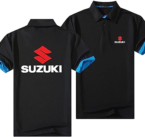 Herren Golf Poloshirt Für Suzuki Print Sommer Kurzarm Strand Kleidung Frau Mode Sommer Atmungsaktiv T-Shirts Sport Top,C,L von RWRAPS
