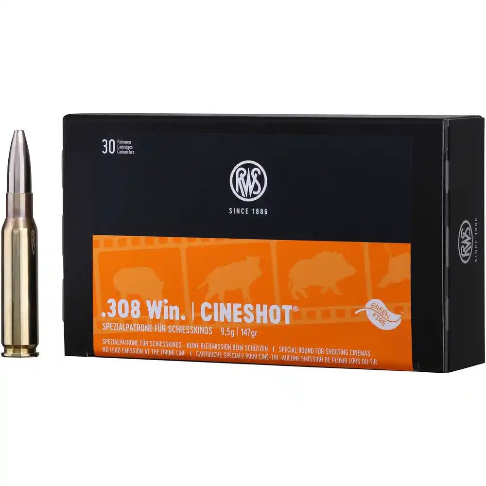RWS .308 Win. Cineshot 147grs. 30 Schuss RWS .308 Win. Cineshot 147grs. 30 Schuss von RWS