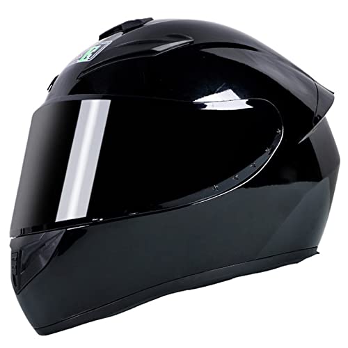 Vollgesichts-Motorradhelm für Damen Herren Erwachsene mit dunklem Visier Motorrad Moto Street Bike Racing Helm DOT/ECE-geprüft,I,M Vollgesichts-Motorradhelm für Damen Herren Erwachsene mit dunklem Visier Motorrad Moto Street Bike Racing Helm DOT/ECE-geprüft,I,M von RYDZCLH
