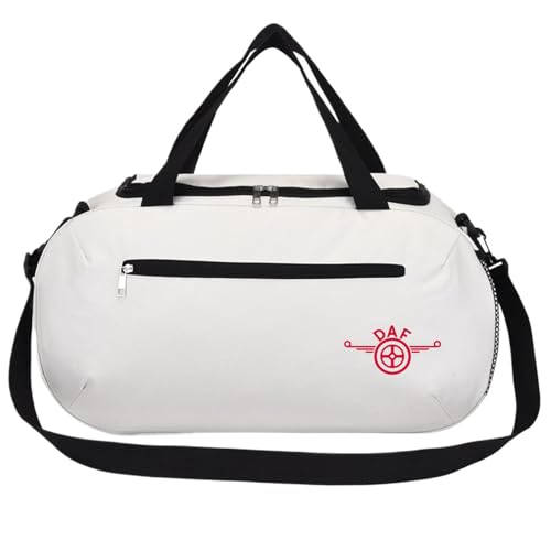 Faltbare Reisetasche D.A.F, Raumgestaltung mit großer Kapazität, Tasche für Sport, Fitness und Reisen, Sporttasche(White) von RYNDEX