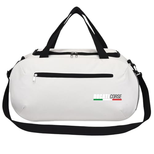 Faltbare Reisetasche DU.CA.Ti, Reise Tasche Herren Damen, Tasche für Sport, Fitness und Reisen, Sporttasche(White) von RYNDEX