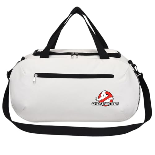 Faltbare Reisetasche Gh-ostbu.sters, Reise Tasche Herren Damen, Weekender für Reisen, Sport, Fitness, Sporttasche(White) von RYNDEX