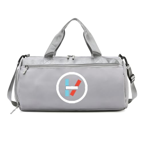 Reisetasche für 21 Pilo-ts, Rucksack-Funktion, Schuhfach, Nassfach, für Weekender Gym, Reise, Sporttasche(Grey) von RYNDEX