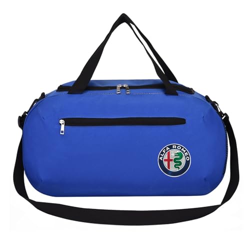 Reisetasche mit Schuhfach Al-FA Ro.meo, Reise Tasche Herren Damen, Tasche für Sport, Fitness und Reisen, Sporttasche(Blue) von RYNDEX