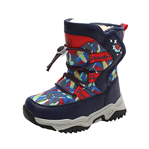 RYTEJFES Kinderschuhe Wasserdicht Bequem Wasserdicht rutschfest Winterschuhe Gefüttert Warm Schneeschuhe Schneestiefel Outdoor Winterstiefel 35 34 Snow Boots 33 36 Schneeboots 37 Wanderschuhe von RYTEJFES