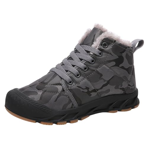 RYTEJFES Kinderschuhe Wasserdicht Outdoor Bequem rutschfest Schneestiefel Gefüttert Wasserdicht Schneeschuhe Winterschuhe Warm Winterstiefel 35 36 Wanderschuhe 37 34 Regenstiefel 33 Boots von RYTEJFES