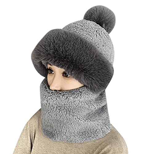 RYTEJFES Wintermütze Damen Warme Weichem Winter Mützen Beanie Baumwolle Mütze Strickmützen Elegante Gefütterte Wintermütze Chemo Schwarz Haube Pink Beige Blau Damenmützen Winter Cap von RYTEJFES