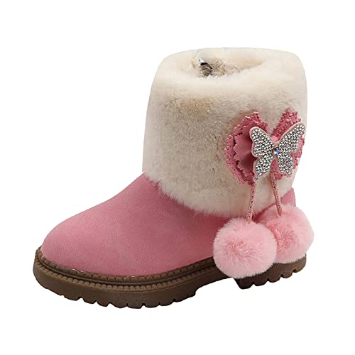 RYTEJFES Winterschuhe Mädchen Jungen Outdoor Warm Wasserdicht Winterschuhe rutschfest Bequem Schneestiefel Winterstiefel Gefüttert Schneeschuhe 34 35 Regenstiefel 37 33 Boots 36 Schneeboots von RYTEJFES