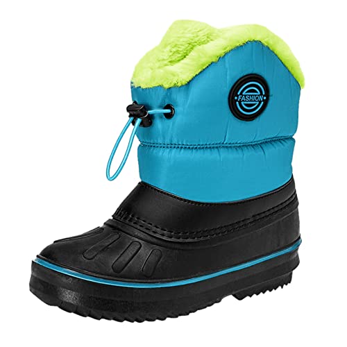 RYTEJFES Winterstiefel Jungen Mädchen Wasserdicht rutschfest Warm Winterstiefel Bequem Gefüttert Schneeschuhe Schneestiefel Outdoor Winterschuhe 36 37 Snow Boots 34 35 Boots 33 Wanderschuhe von RYTEJFES