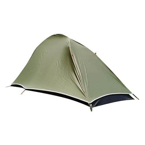 RYTTGOP Rucksackzelt, 82,7 x 31,5 x 39,4 in einem EIN-Personen-Zelt, ultraleichtes Campingzelt, Aluminiumstange, Outdoor-Wanderzelt, leichte Zelte, für Camping-Wildniserkundung (Army Green) von RYTTGOP