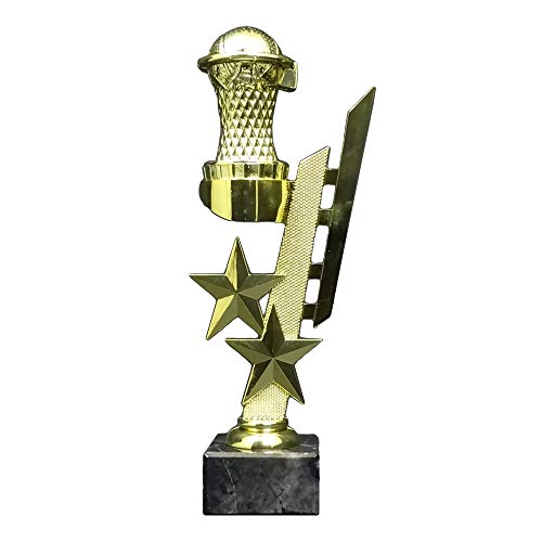 RaRu Basketball-Pokal (Sternenhalter) mit Ihrer Wunschgravur von RaRu