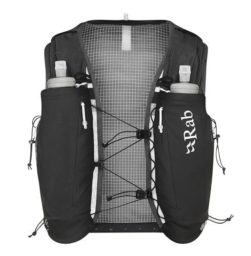 Rab Veil 12 Leichte, atmungsaktive Trinkweste für Trail Running & Wandern – Schwarz – Größe S Rab Veil 12 Leichte, atmungsaktive Trinkweste für Trail Running & Wandern – Schwarz – Größe S von Rab