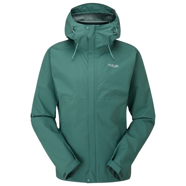 Rab - Women's Downpour Eco Jacket - Regenjacke Gr 14 türkis von Rab