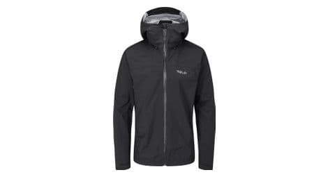 wasserdichte jacke rab downpour plus 2 0 schwarz herren von Rab