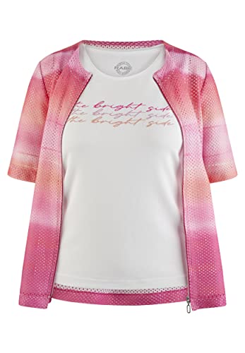 Rabe Damen Twin-Set Kurzarm, Gemustert Dark PINK - 42 Rabe Damen Twin-Set Kurzarm, Gemustert Dark PINK - 42 von Rabe