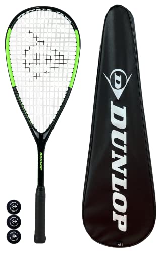 Dunlop Hypermax Squashschläger inkl. Schutzhülle und 3 Squashbällen (verschiedene Modelle) (Hypermax Ultimate) von Racketworld