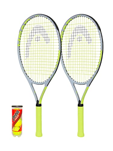Head Extreme Junior Tennisschläger 66 cm, inkl. Schutzhülle und 3 Tennisbällen (2 Schläger und 3 Bälle) von Racketworld