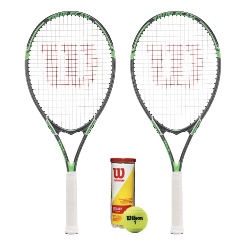 Wilson Tour Slam Tennisschläger Twin Set & 3 Tennisbälle Wilson Tour Slam Tennisschläger Twin Set & 3 Tennisbälle von Racketworld