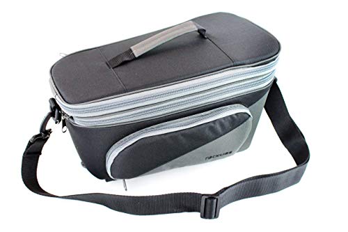 Racktime Unisex – Erwachsene Talis plus Gepäckträgertasche, schwarz, 1size, 39,5 x 24,51 x 23,75 cm von Racktime
